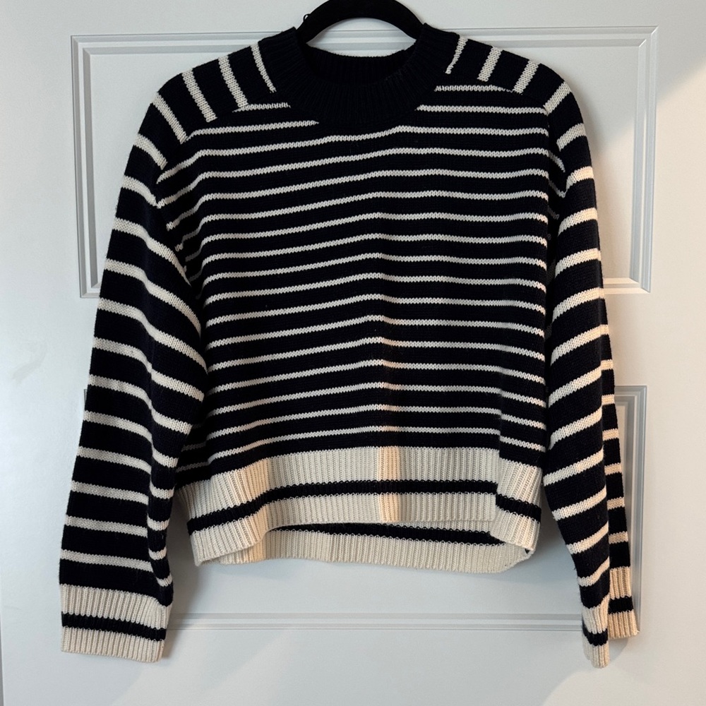Industry Navy & White Women's Sweater